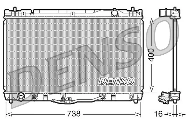 Chladič, chlazení motoru DENSO DRM50043