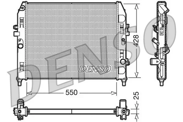 Chladič, chlazení motoru DENSO DRM44008 – OE LFG715200G Chladič, chlazení motoru DENSO DRM44008 – OE LFG715200G