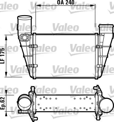 Chladič turba VALEO 817625 Chladič turba VALEO 817625