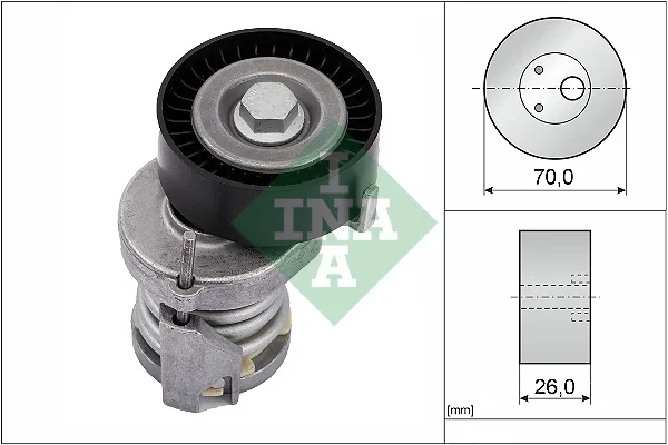 Napinaci rameno, zebrovany klinovy remen Schaeffler INA 534012320