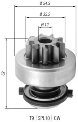 Pastorek, startér MAGNETI MARELLI 940113020375