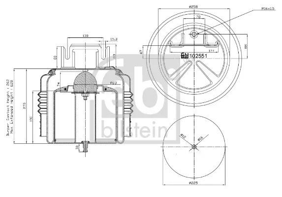 Mech, pneumaticke odpruzeni FEBI BILSTEIN 102551 – OE 22047983 Mech, pneumaticke odpruzeni FEBI BILSTEIN 102551 – OE 22047983