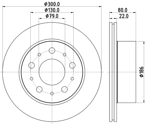 Brzdový kotouč HELLA 8DD355125-291