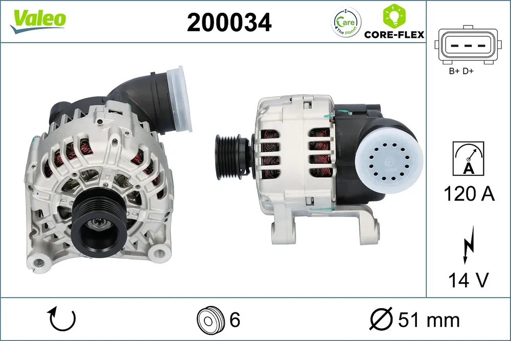 generátor VALEO 200034 generátor VALEO 200034