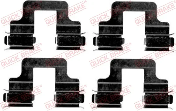Sada prislusenstvi, oblozeni kotoucove brzdy QUICK BRAKE 109-1606