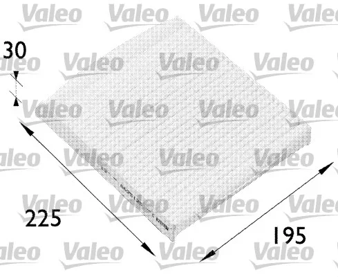 Filtr, vzduch v interiéru VALEO 698512