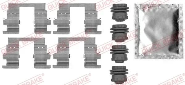 Sada prislusenstvi, oblozeni kotoucove brzdy QUICK BRAKE 109-0013