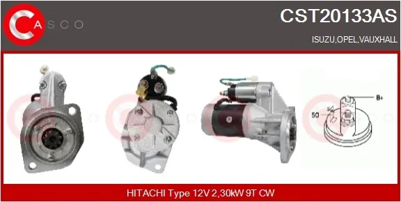 Startér CASCO CST20133AS Startér CASCO CST20133AS