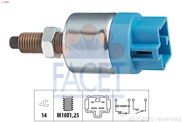 Spinac brzdoveho svetla FACET 7.1090 Spinac brzdoveho svetla FACET 7.1090