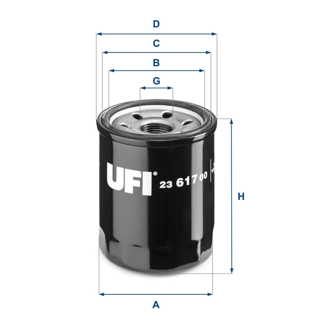 Olejový filtr UFI 23.617.00 – OE 15208-AA160