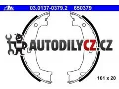 AT 650379 Sada brzdových čelistí pro parkovací brzdu ATE 25900