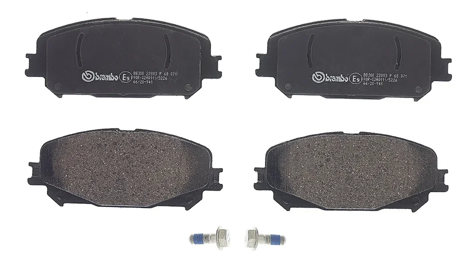 Sada brzdových destiček, kotoučová brzda BREMBO P68071
