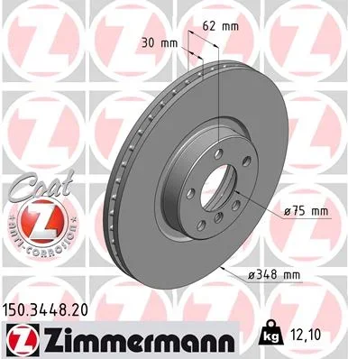 Brzdový kotouč ZIMMERMANN 150.3448.20