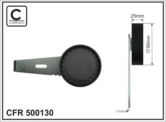 napinak, zebrovany klinovy remen CAFFARO 500130