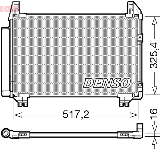 Kondenzátor, klimatizace DENSO DCN50101 – OE 884600D050