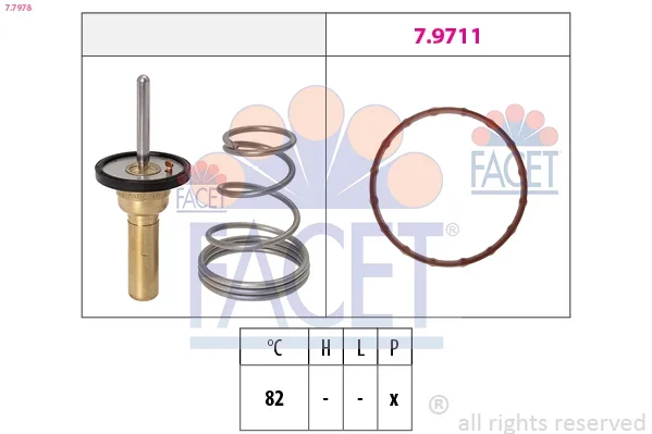 Termostat, chladivo FACET 7.7978