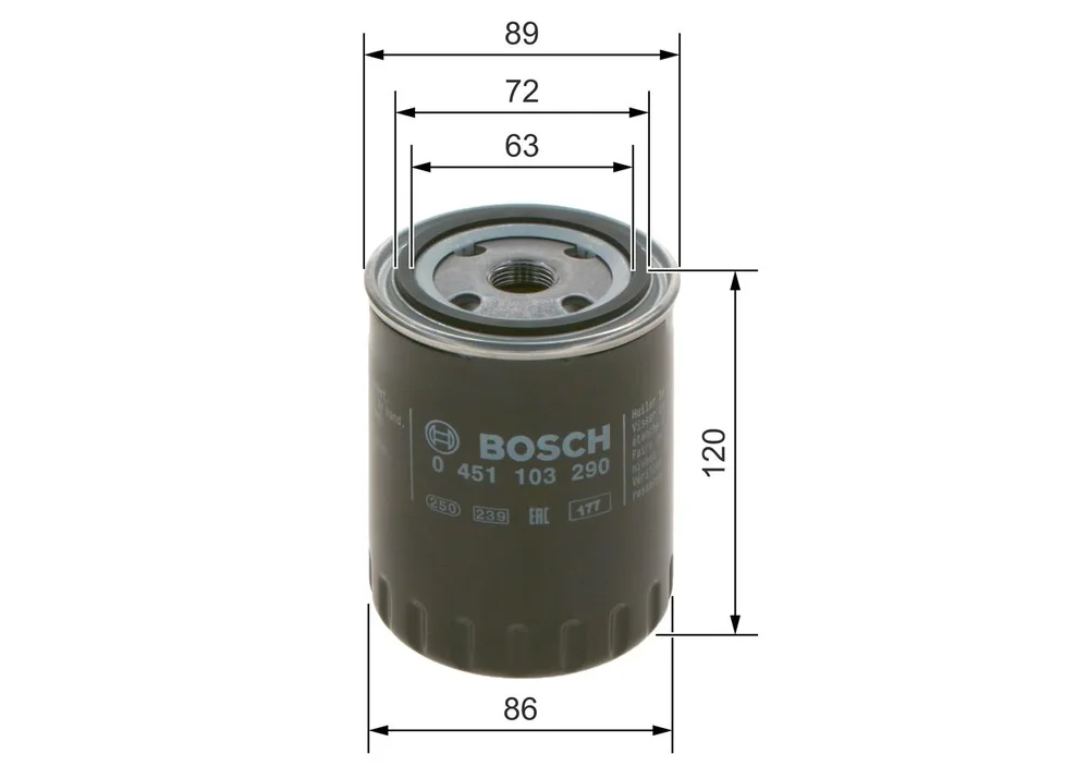 BO 0451103290 Filtr olejový BOSCH