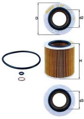 Olejový filtr KNECHT OX387D