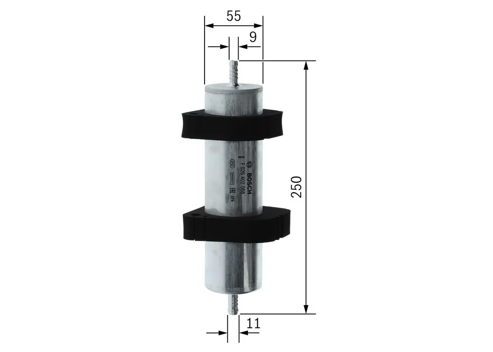 BO F026402068 Filtr palivový BOSCH
