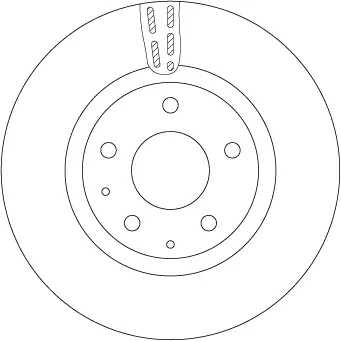 Brzdový kotouč TRW DF6575 Brzdový kotouč TRW DF6575