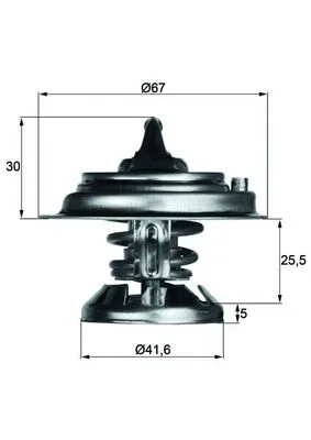 Termostat, chladivo MAHLE TX2975D