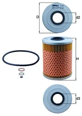 Olejový filtr KNECHT OX68D