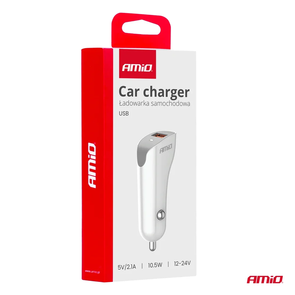 Nabíječka do auta USB-A 2.1A 12/24V AMiO-03873 - Obrázek 5