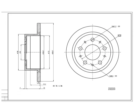 BRZ.KOTOUČ /Z/JUMPER 06- HART 232233