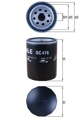 Olejový filtr KNECHT OC478