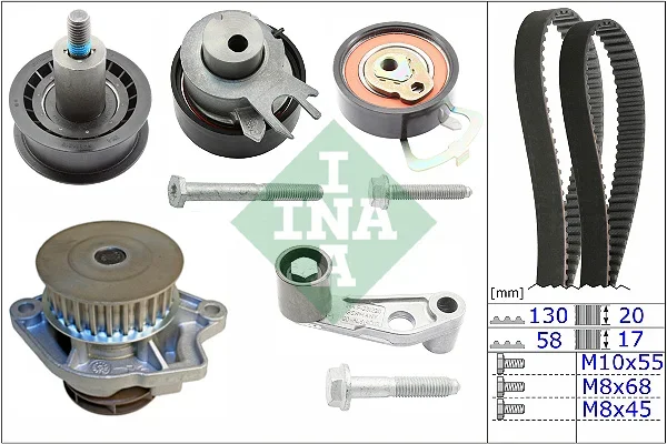 Vodni pumpa + sada ozubeneho remene Schaeffler INA 530008931