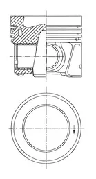 Píst KOLBENSCHMIDT 41937600