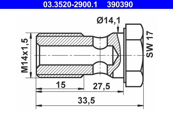Duty sroub ATE 03.3520-2900.1 Duty sroub ATE 03.3520-2900.1