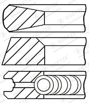 Sada pístních kroužků GOETZE ENGINE 08-432700-00 – OE 8094845