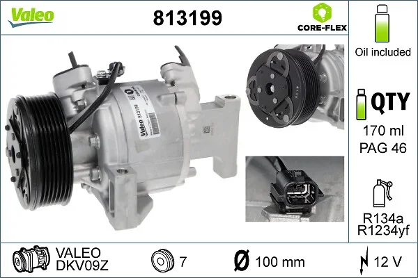 Kompresor, klimatizace VALEO 813199