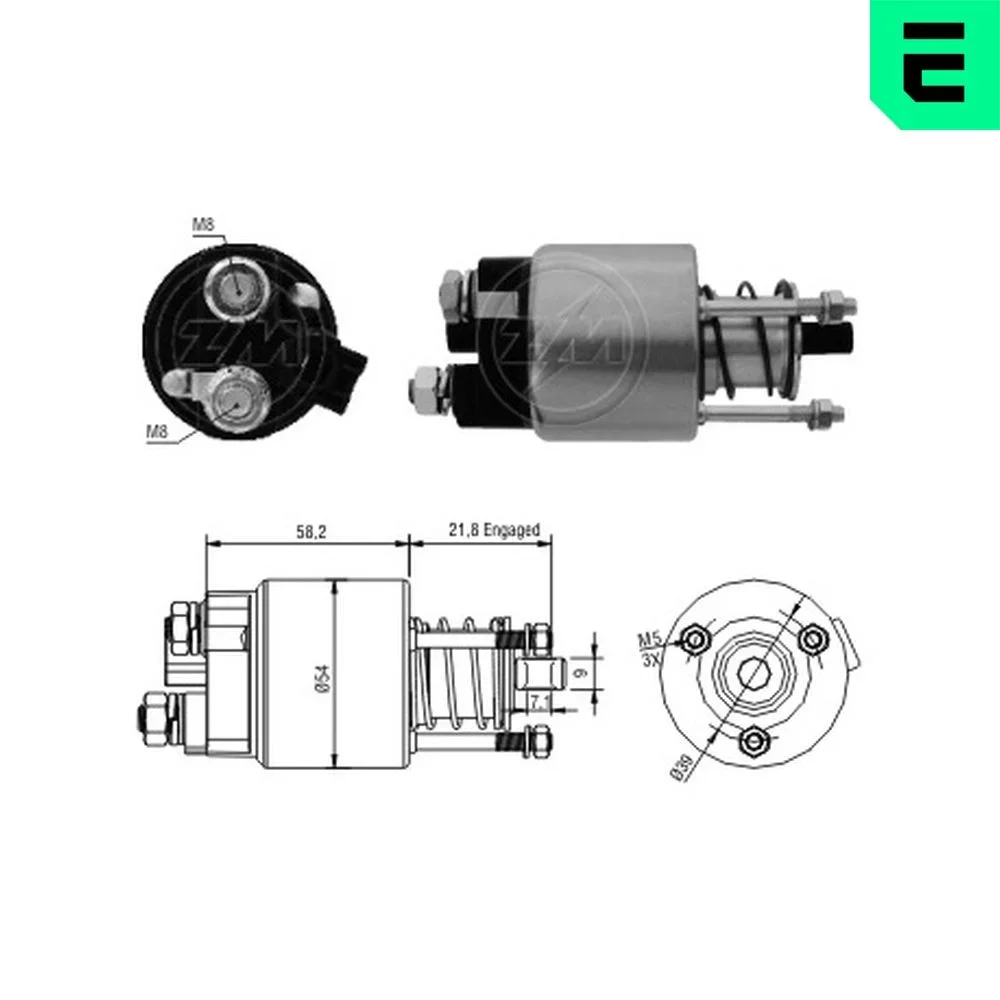 Elektromagnetický spínač, startér ERA ZM397