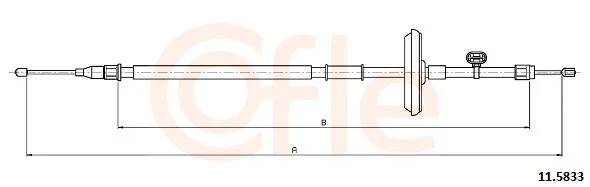 Tazne lanko, parkovaci brzda COFLE 11.5833 – OE 13352978