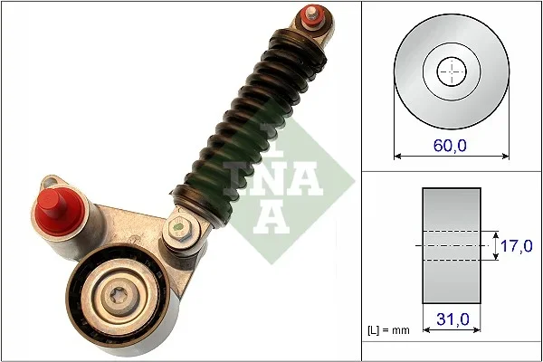 Napinaci rameno, zebrovany klinovy remen Schaeffler INA 533010710