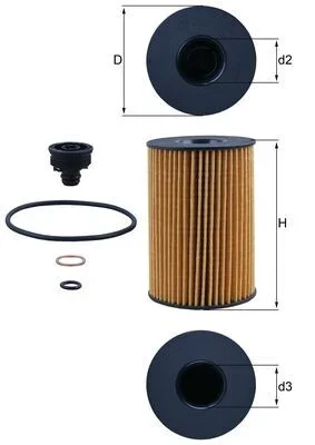 Olejový filtr KNECHT OX353/7D