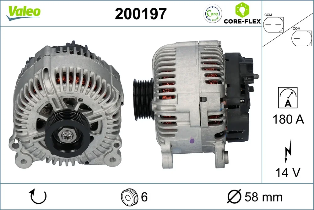 generátor VALEO 200197 generátor VALEO 200197