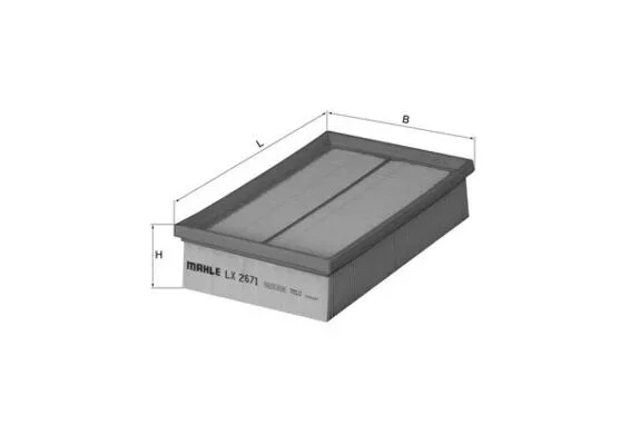 Vzduchový filtr MAHLE LX2671