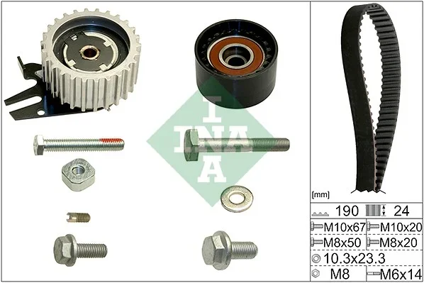 ozubení,sada rozvodového řemene Schaeffler INA 530062410