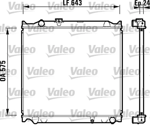 Chladič, chlazení motoru VALEO 734205