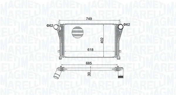Chladič turba MAGNETI MARELLI 351319205370