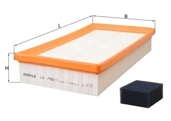 Vzduchový filtr KNECHT LX798/1