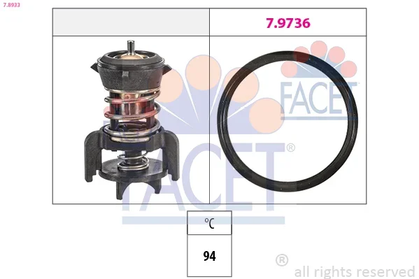 Termostat, chladivo FACET 7.8933