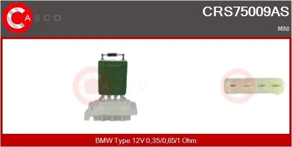 Odpor, vnitřní tlakový ventilátor CASCO CRS75009AS – OE 64111499121 Odpor, vnitřní tlakový ventilátor CASCO CRS75009AS – OE 64111499121