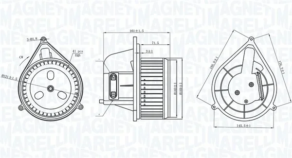 vnitřní ventilátor MAGNETI MARELLI 069412206010