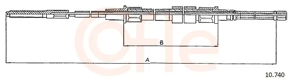 Tazne lanko, parkovaci brzda COFLE 10.740 – OE 191609721