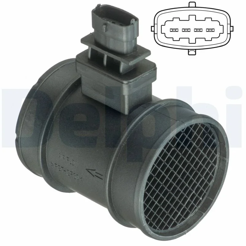 Snimac mnozstvi protekajiciho vzduchu DELPHI AF10400-12B1 Snimac mnozstvi protekajiciho vzduchu DELPHI AF10400-12B1