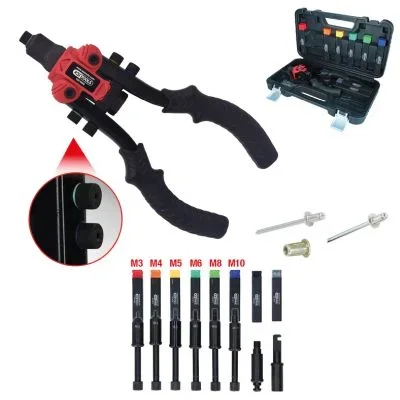 Souprava kleští na nýty 3v1, 15dílná KS TOOLS 150.9805